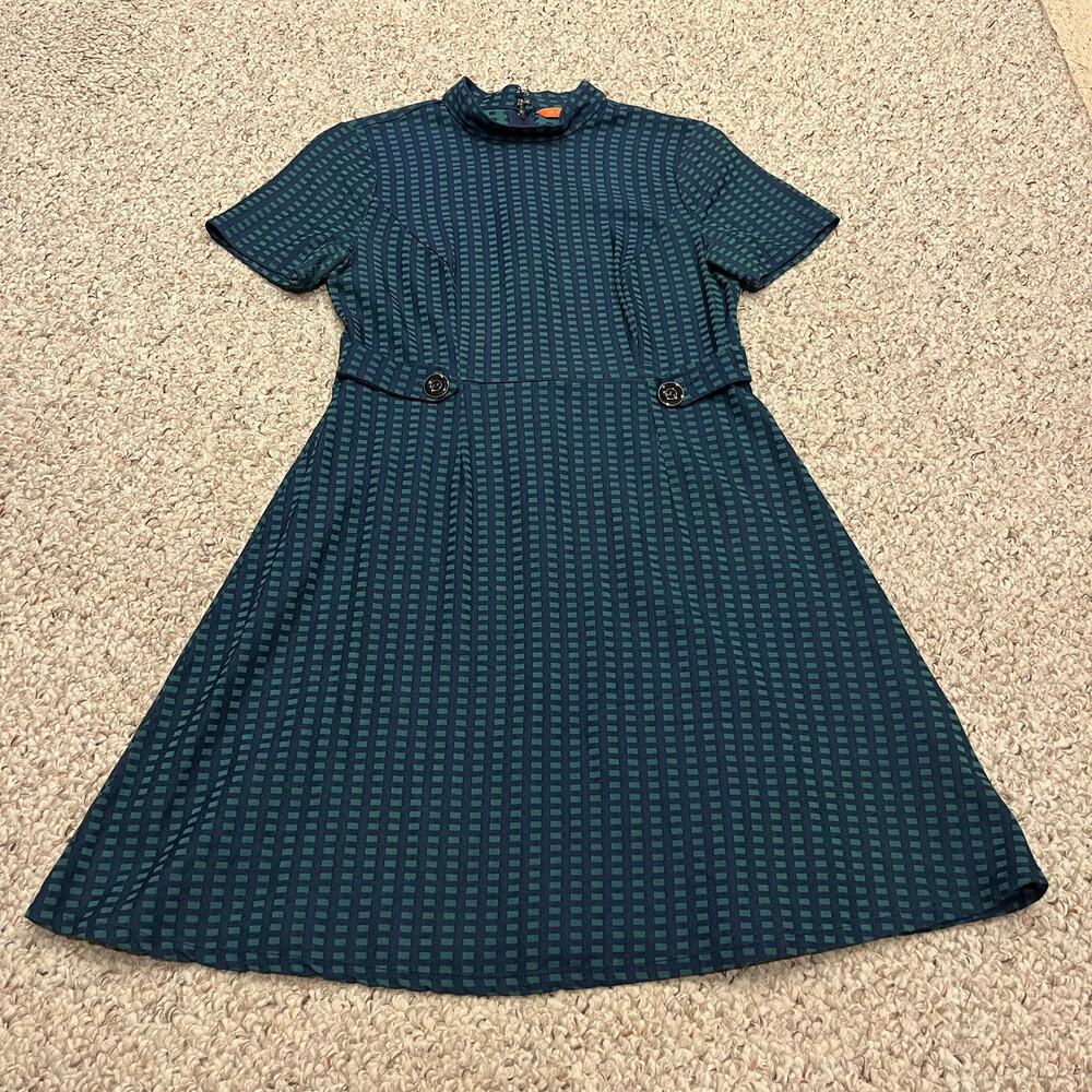 ModCloth Teal and Navy Mini Dress